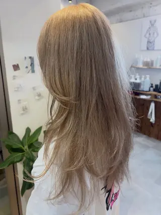 ロング カラー cana 札幌レイヤースタイルのヘアスタイル