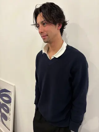 パーマ メンズ りく 海外ヘアー オシャレのヘアスタイル