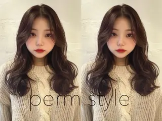 ロング パーマ mua 鳳のヘアスタイル