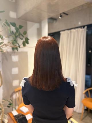 ショート カラー ブラウンカラー特化/ 艶✖️上品/修生のヘアスタイル