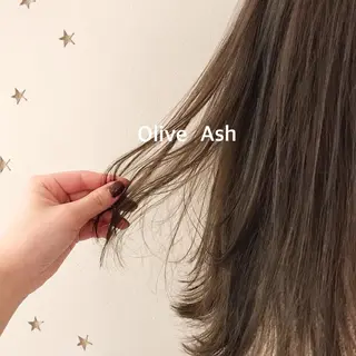 ミディアム カラー 市川 千夏のヘアスタイル