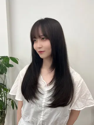セミロング カラー パーマ ヘアアレンジ メンズ キッズ ネイル マツエク・マツパ アイブロウ 渋谷レイヤーカット❌ 縮毛矯正専門/武田涼のヘアスタイル
