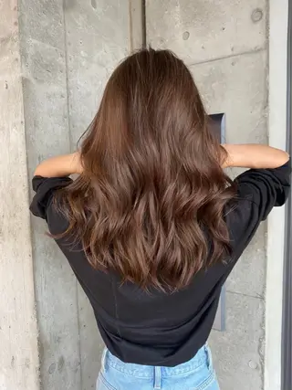セミロング カラー 🌺柔らか透明感 カラー🌊MAMIのヘアスタイル
