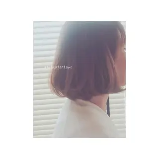 ミディアム エイジングケア/大人 デザイン/FRAMEのヘアスタイル