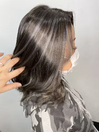 ミディアム 前田 かおりのヘアスタイル