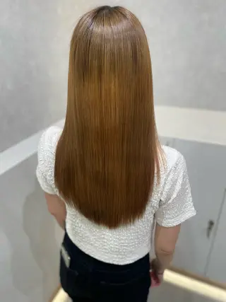 セミロング 髪質改善×透明感 カラー🫧ふうま🪽のヘアスタイル