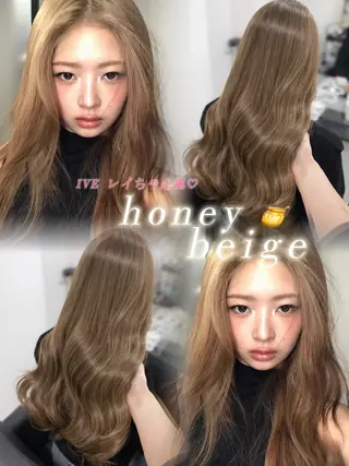 ロング Yuzu️🫧/艶髪 カラー/韓国ヘアのヘアスタイル