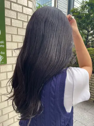 セミロング カラー パーマ ヘアアレンジ ERINA/レイヤー /尼崎のヘアスタイル