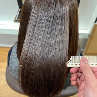 セミロング カラー オ ギのヘアスタイル