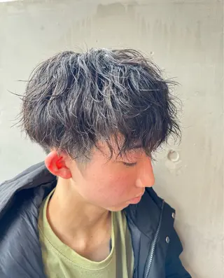 ショート パーマ 【メンズパーマ特化】 美容師/岡田岳斗のヘアスタイル