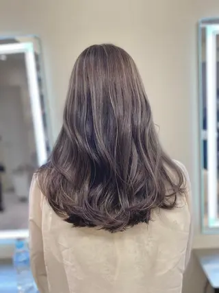 ロング カラー レイヤーカット 赤み消し　店長/大和のヘアスタイル