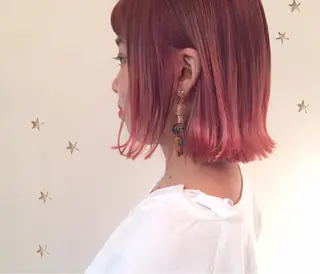 ミディアム 市川 千夏のヘアスタイル