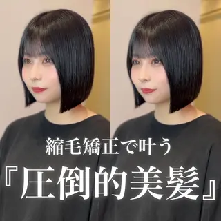 ショート 莉乃/縮毛矯正/髪質 改善/艶カラーのヘアスタイル