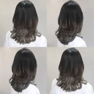 セミロング カラー ヘアアレンジ 柔らか垢抜けｶﾗｰと ｶｯﾄ🫧ASUKAのヘアスタイル
