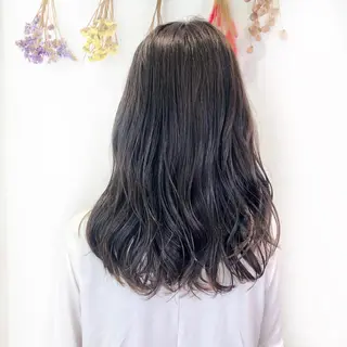 ロング カラー 小顔レイヤー/ ベージュ🤍Rieのヘアスタイル