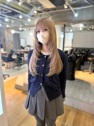 ロング カラー マツオカ マコのヘアスタイル