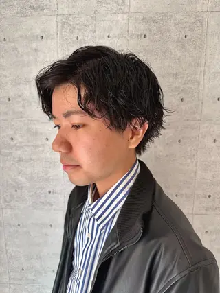 ショート パーマ メンズ メンズパーマ特化/ メッシュ/薫/店長のヘアスタイル