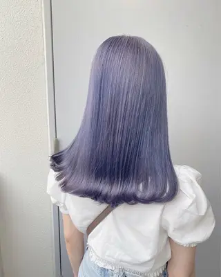 ミディアム カラー 💖似合わせカラー ブリーチ💖レイヤーのヘアスタイル