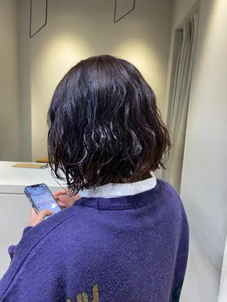ミディアム パーマ メンズ清潔感のプロ 💈メンズパーマ藤田のヘアスタイル