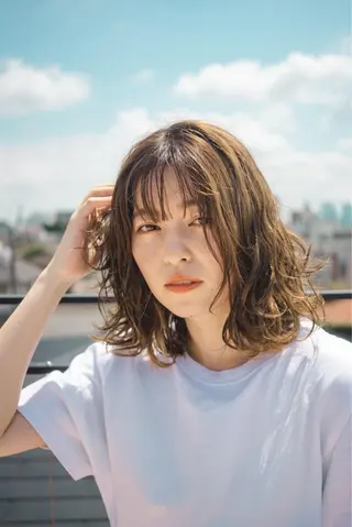 ミディアム カラー パーマ ✨菅近 湧太✨のヘアスタイル