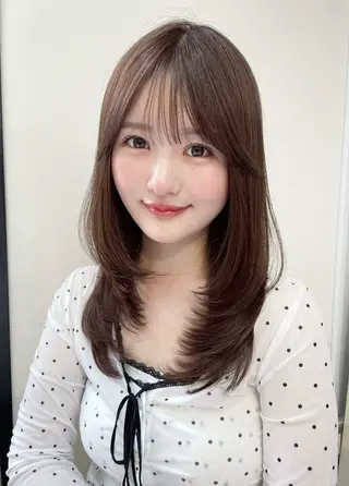 ロング 🍑暖色／レイヤー／ 真希🎀のヘアスタイル