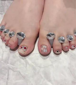 ネイル saki 堺筋本町¦ 透明感 ¦ちゅるんのネイルデザイン