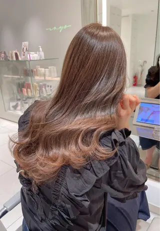 セミロング カラー 竹尾 優斗のヘアスタイル