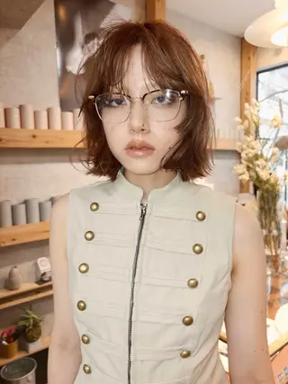 ショート miu🪅縮毛矯正 モデル募集のヘアスタイル