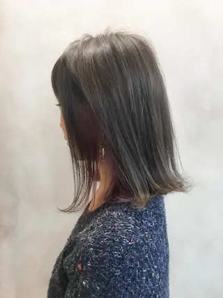 ミディアム カラー 中田 敏明のヘアスタイル