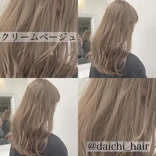 セミロング カラー ヘアアレンジ 💞あざと可愛い💞 児玉大地のヘアスタイル