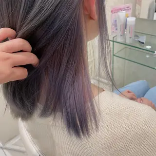 ミディアム カラー 【育休中】EARTH 荒井店HARUNAのヘアスタイル