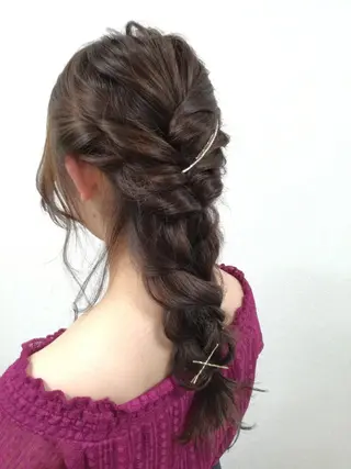 パーマ カラー ロング ヘアアレンジ メンズ キッズ ネイル マツエク・マツパ 【名古屋】モデル募集 arisaのヘアスタイル