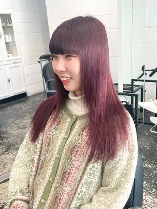 ミディアム カラー ヘアアレンジ HARU//原宿🤍 リピート率NO.1のヘアスタイル