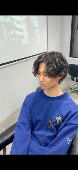 ミディアム 高橋 昂大のヘアスタイル