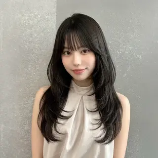 セミロング カラー RYU/レイヤー /透明感艶カラーのヘアスタイル
