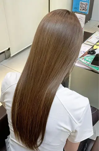 ミディアム カラー 🤎韓国ヘア ベージュ まゆか🤎のヘアスタイル