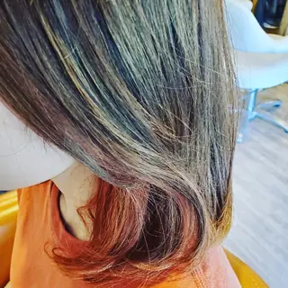 ミディアム カラー spa hair ark 富井直美のヘアスタイル