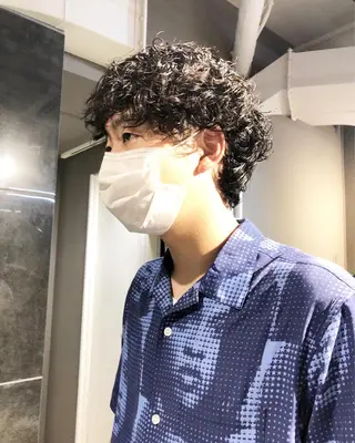 パーマ ヘアアレンジ メンズ メンズ特化✂️栗原 侑也のヘアスタイル