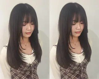 セミロング 小番 茜海のヘアスタイル