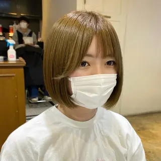 ショート カラー RIKA韓国ヘア/く びれヘア/上品カラーのヘアスタイル