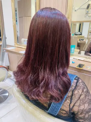 ロング カラー パーマ 古川 琴美のヘアスタイル