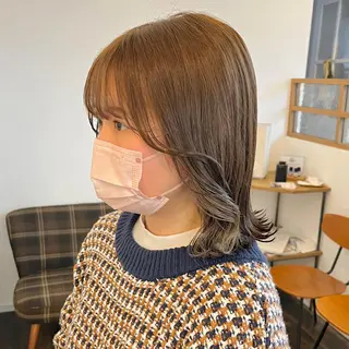 ミディアム カラー 伊藤ゆかり/髪質改善 /透明感カラーのヘアスタイル