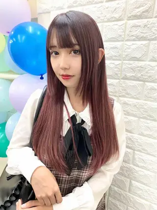 ロング カラー 🌈miu miu hair✂️💕のヘアスタイル