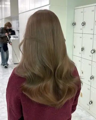 ロング カラー 🍀透明感ブラウン sakura🍀のヘアスタイル