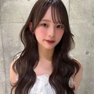 ロング カラー cocoro / 韓国・網紅ヘア︎໒꒱のヘアスタイル