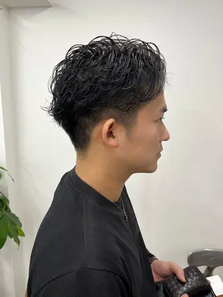 ショート カラー パーマ ヘアアレンジ メンズ 💎髪質改善特化💎 RUITOのヘアスタイル