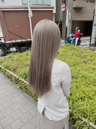 ロング カラー ヘアアレンジ ダブルカラー｜ なおき｜池袋美容師のヘアスタイル