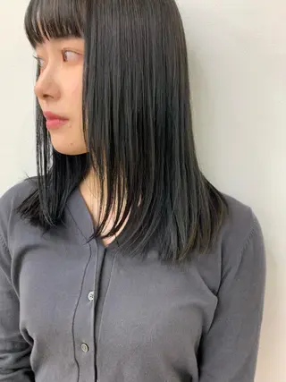 セミロング カラー メンズカットパーマ/ ブリーチ高柳将太のヘアスタイル