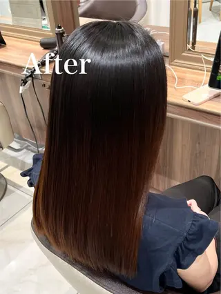 ロング 🍁髪質改善カラー/ 縮毛矯正/谷口雄太のヘアスタイル
