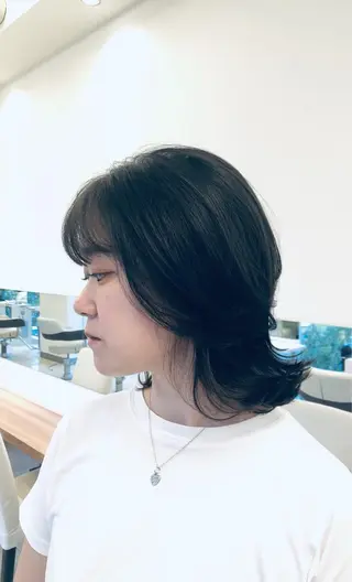 ミディアム 横山 みかのヘアスタイル